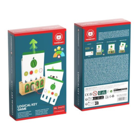 Topbright Logiczne Łamigłówki Edukacyjna gra karciana z kluczem – Poziom zaawansowany 36m+