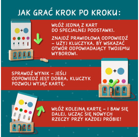 Topbright Logiczne Łamigłówki Edukacyjna gra karciana z kluczem – Poziom ekspert 36m+