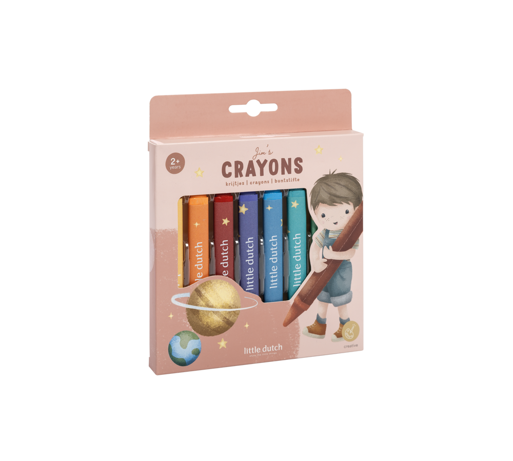 Little Dutch Kredki woskowe Jim & Friends