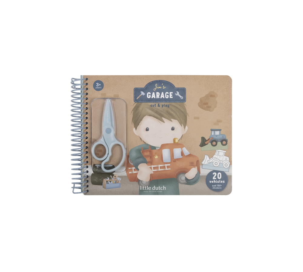 Little Dutch Kreatywny zeszyt z nożyczkami Jim & Friends
