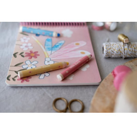 Little Dutch Kreatywny zeszyt z kredkami Rosa & Friends