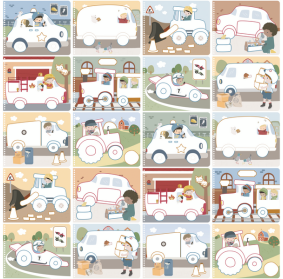 Little Dutch Kreatywny zeszyt z kredkami Jim & Friends