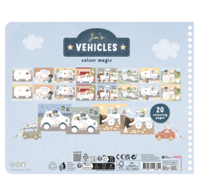 Little Dutch Kreatywny zeszyt z kredkami Jim & Friends