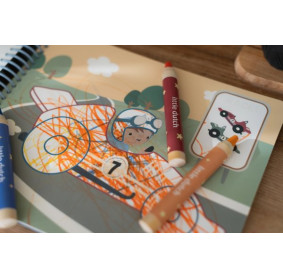 Little Dutch Kreatywny zeszyt z kredkami Jim & Friends