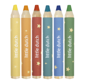 Little Dutch Drewniane, grube kredki Jim & Friends