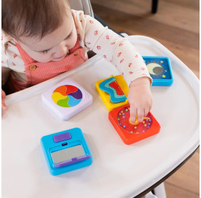 PlayTab Sensoryczny Kwadrat Tęczowe Kółeczko FA488-8