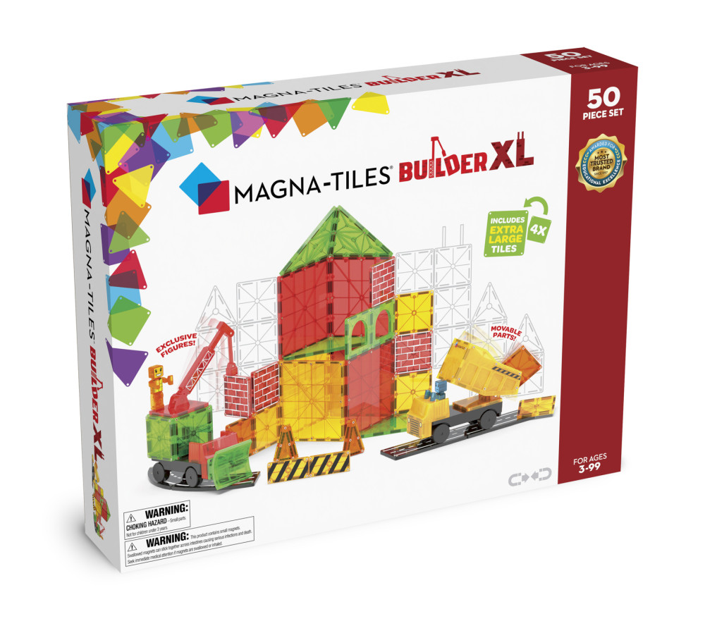 MAGNA-TILES® Klocki Magnetyczne Builder XL 50 el.