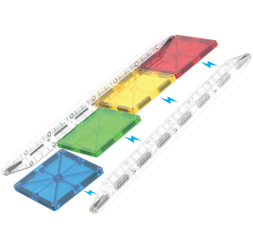 MAGNA-TILES® Klocki Magnetyczne Rail Racers XL 90 el.