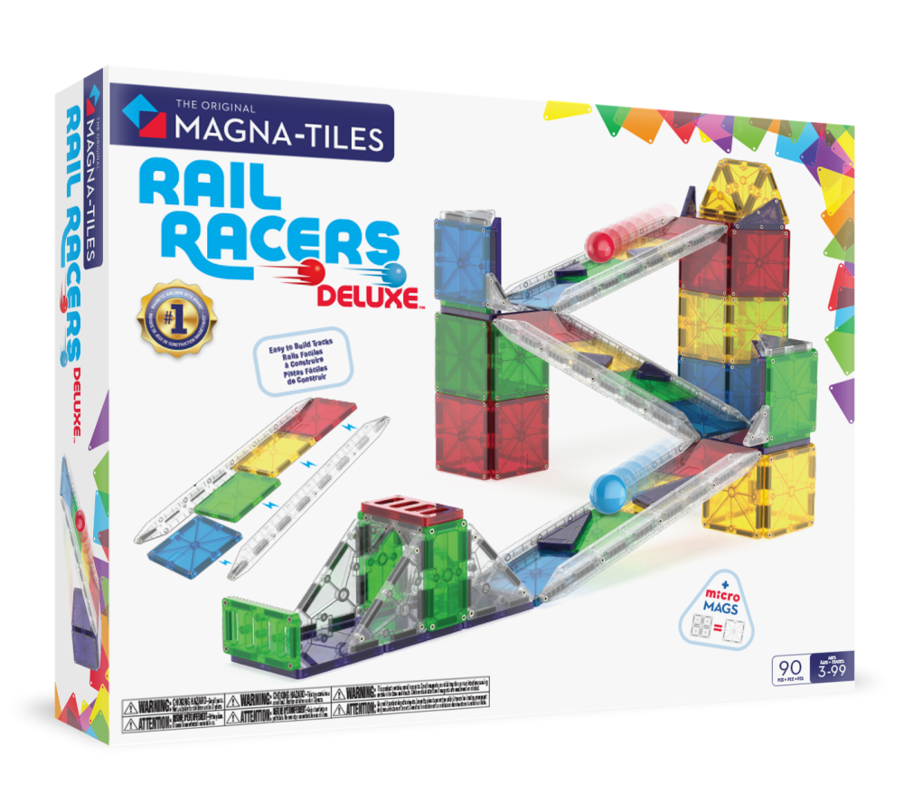 MAGNA-TILES® Klocki Magnetyczne Rail Racers XL 90 el.