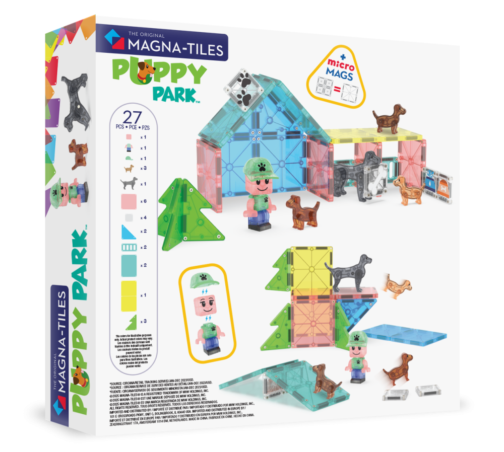 MAGNA-TILES® Klocki Magnetyczne Puppy Park 27 el.