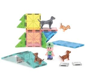 MAGNA-TILES® Klocki Magnetyczne Puppy Park 27 el.