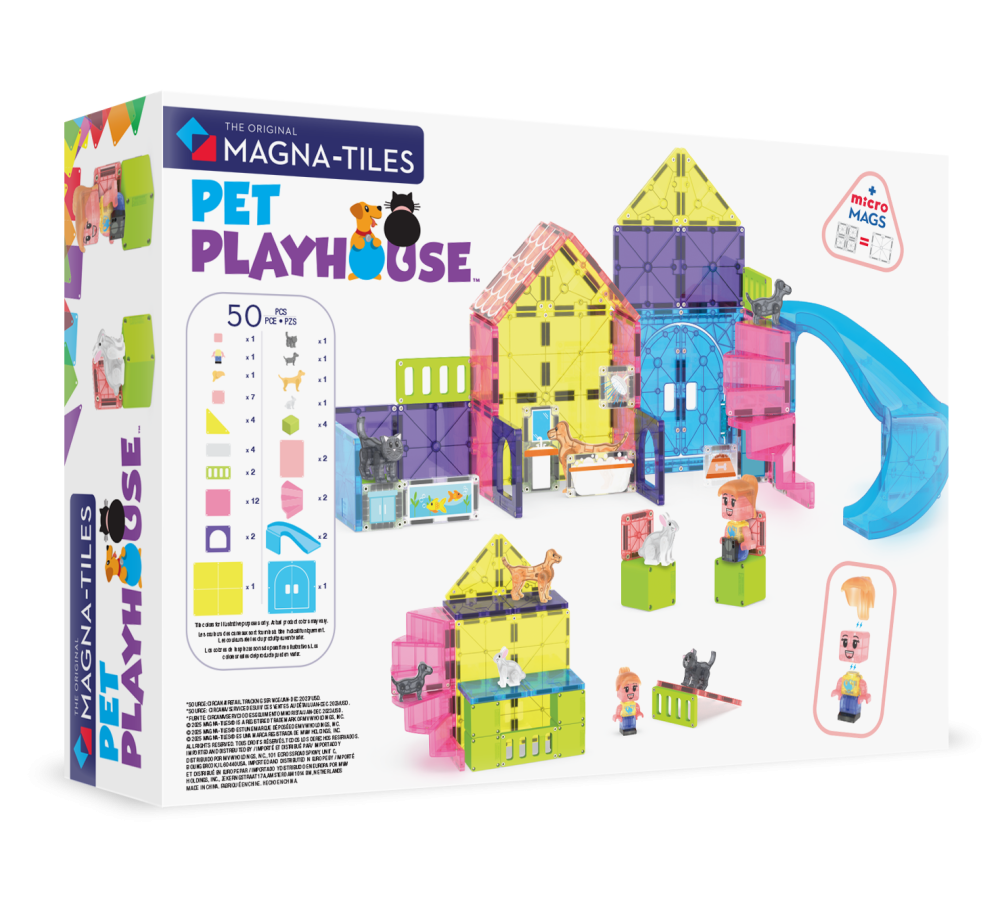 MAGNA-TILES Klocki Magnetyczne Pet Playhouse 50 el.