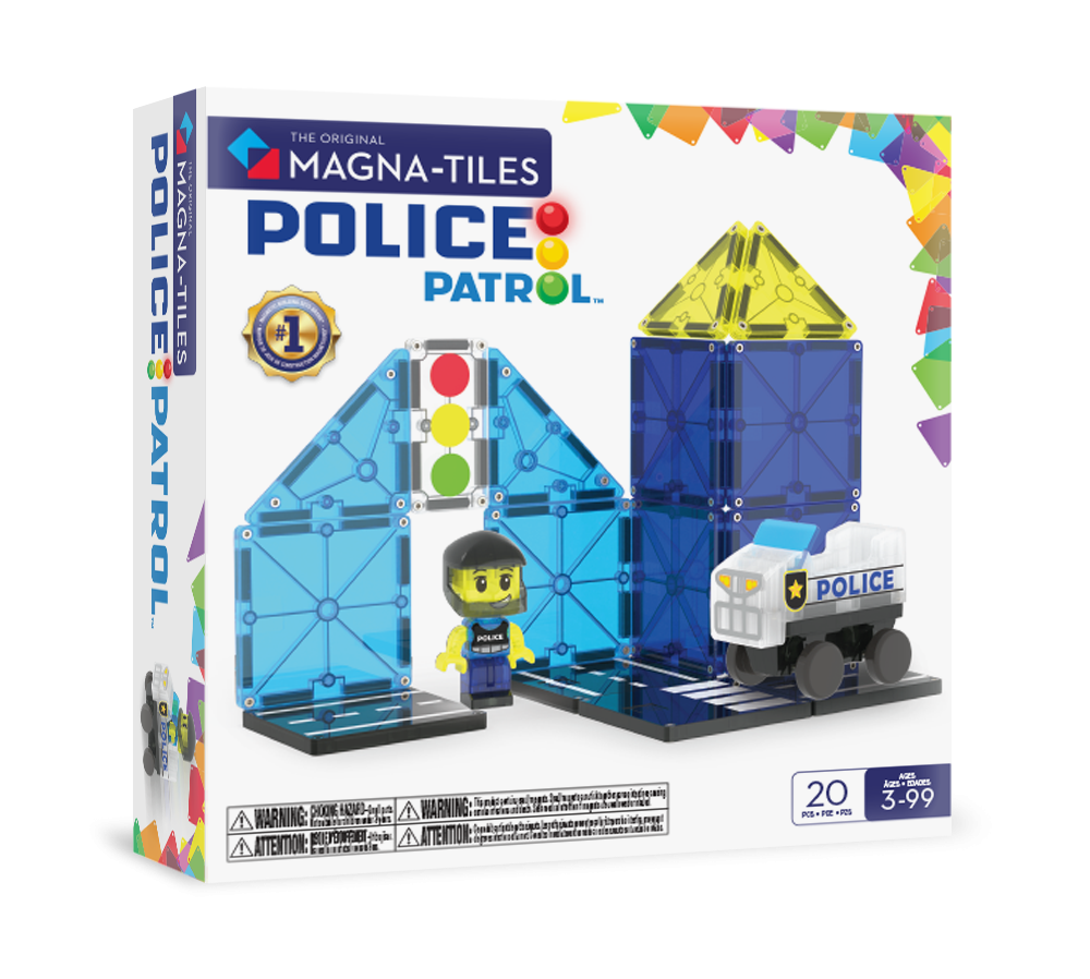 MAGNA-TILES® Klocki Magnetyczne Police Patrol 20 el.
