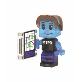 MAGNA-TILES® Klocki Magnetyczne Police Station 35 el.