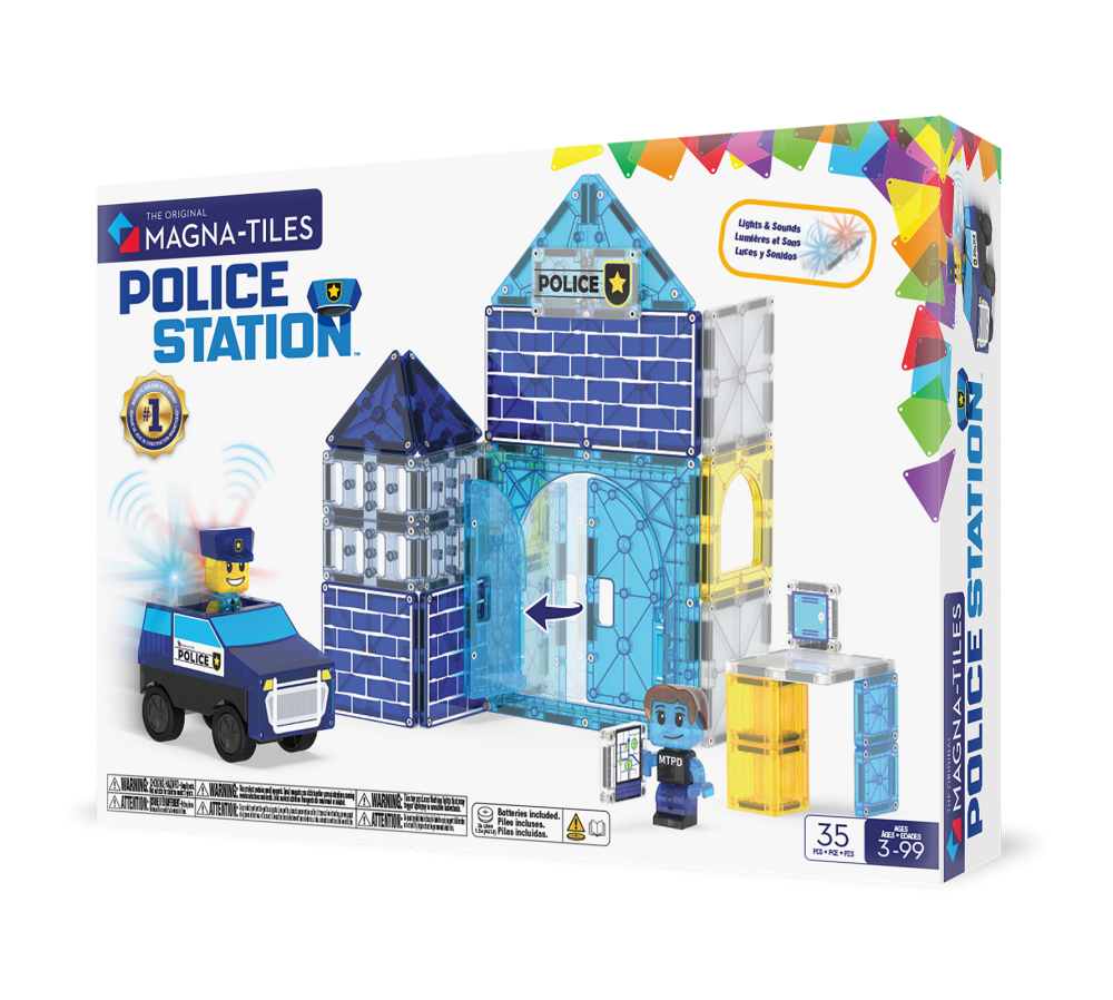 MAGNA-TILES® Klocki Magnetyczne Police Station 35 el.