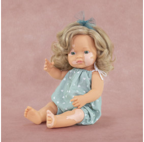 Lalka dziewczynka Europejka 38 cm Ciemny Blond Bielactwo Miniland My Friends & Me