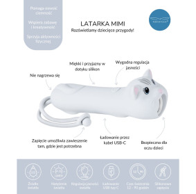 Latarka Kot MIMI  Rabbit & Friends