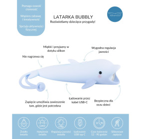 Latarka Delfin BUBBLY Rabbit & Friends