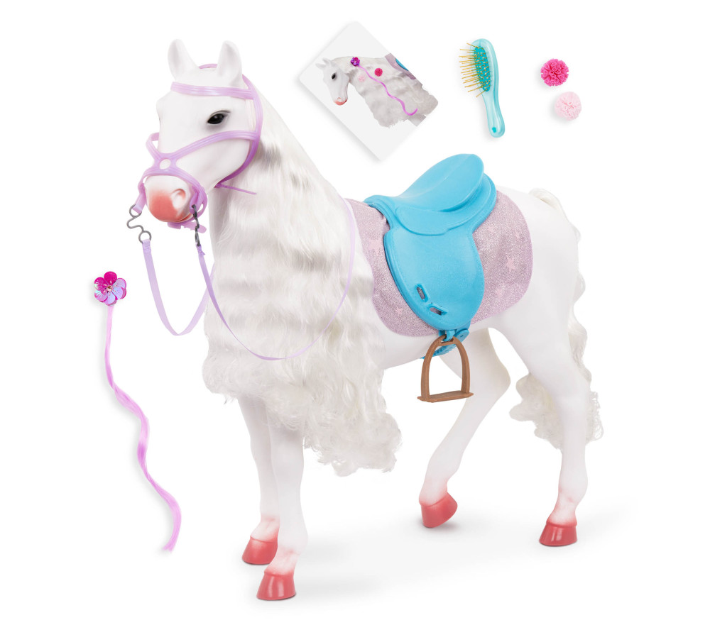 Duży koń dla lalki 46cm – CAMARILLO – do czesania OurGeneration