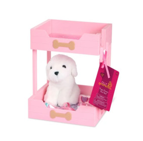 ŁÓŻKO PIĘTROWE z PIESKIEM i akcesoriami OurGeneration RÓŻOWE