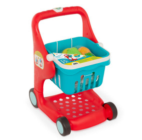 Shop & Glow Toy Cart – MUZYCZNY wózek zakupowy z koszykiem i akcesoriami – WERSJA CZERWONA