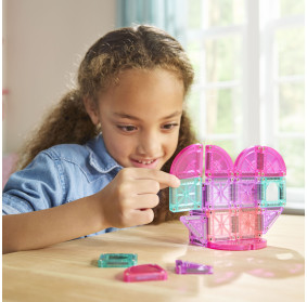 MAGNA-TILES® Klocki Magnetyczne microMAGS Heart to Heart Travel 26 el.