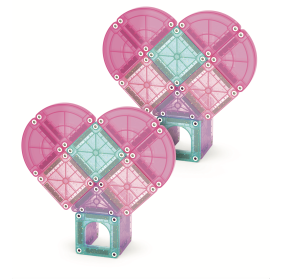 MAGNA-TILES® Klocki Magnetyczne microMAGS Heart to Heart Travel 26 el.