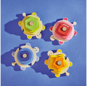 Janod Układanka piramida wieża drewniana Żółwie Zigolos 18m+ (edycja 2026)