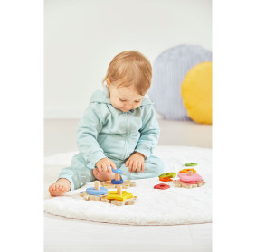 Janod Układanka piramida wieża drewniana Żółwie Zigolos 18m+ (edycja 2026)