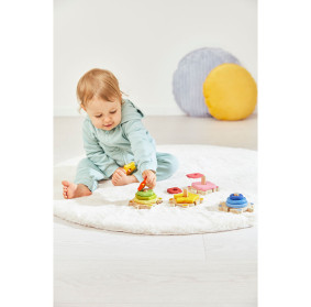 Janod Układanka piramida wieża drewniana Żółwie Zigolos 18m+ (edycja 2026)