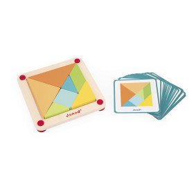 Janod Układanka drewniana Tangram Sensoriel 2+ (edycja 2026)