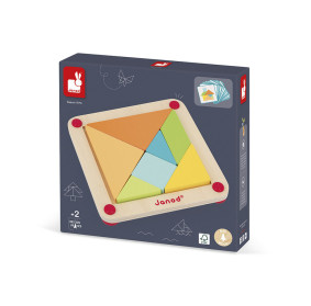 Janod Układanka drewniana Tangram Sensoriel 2+ (edycja 2026)
