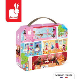 Janod Puzzle w walizce Akademia tańca 100 elementów 6+ Made in France