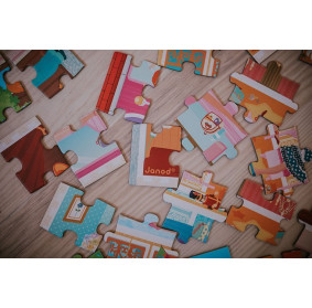 Janod Puzzle w walizce Akademia tańca 100 elementów 6+ Made in France