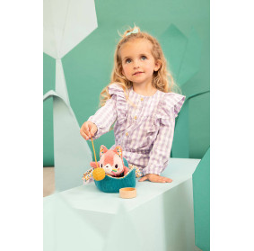 Lilliputiens Przytulanka kotek z koszyczkiem i akcesoriami Kotka Jeanne 12 m+