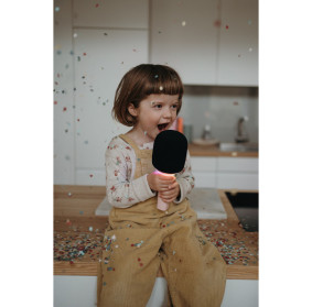 Mikrofon do karaoke z modulacją Kidymic Kidywolf różowy