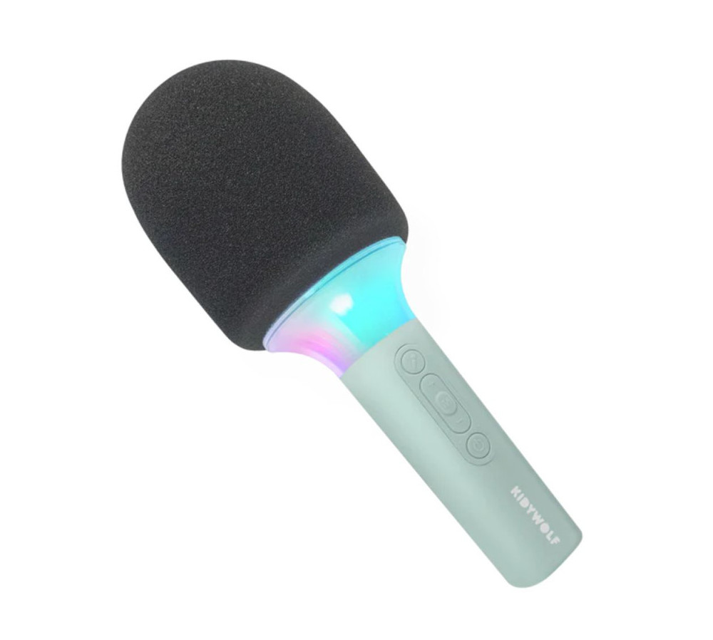 Mikrofon do karaoke z modulacją Kidymic Kidywolf zielony