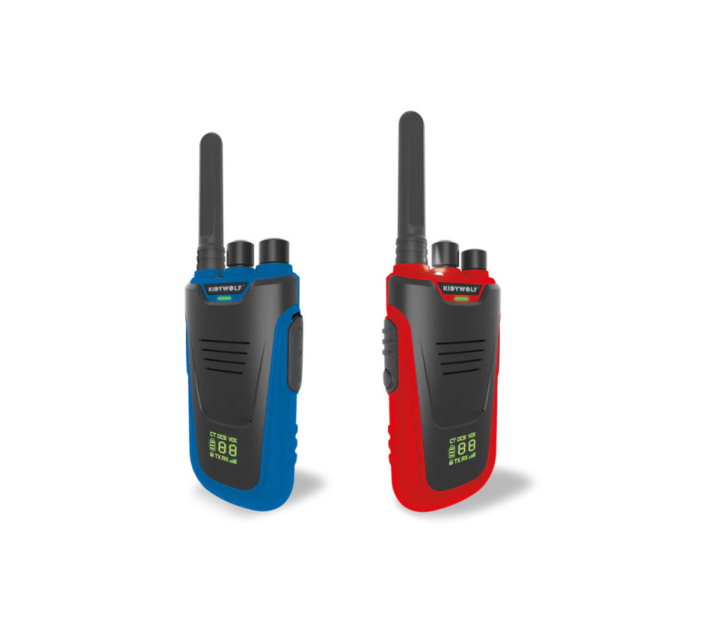 Walkie talkie Kidytalk Kidywolf niebiesko-czerwone