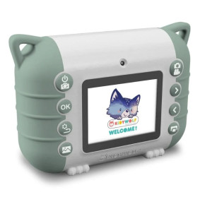 Aparat fotograficzny Kidywolf z funkcją drukowania Kidyprint - zielony