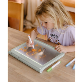 Podświetlany tablet rysunkowy Kidydraw Pro Kidywolf ZIELONY