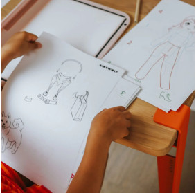 Podświetlany tablet rysunkowy Kidydraw Pro Kidywolf RÓŻOWY