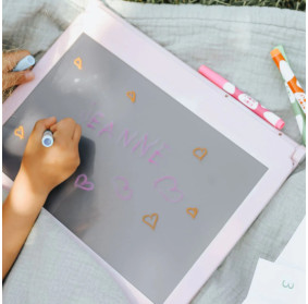 Podświetlany tablet rysunkowy Kidydraw Pro Kidywolf RÓŻOWY