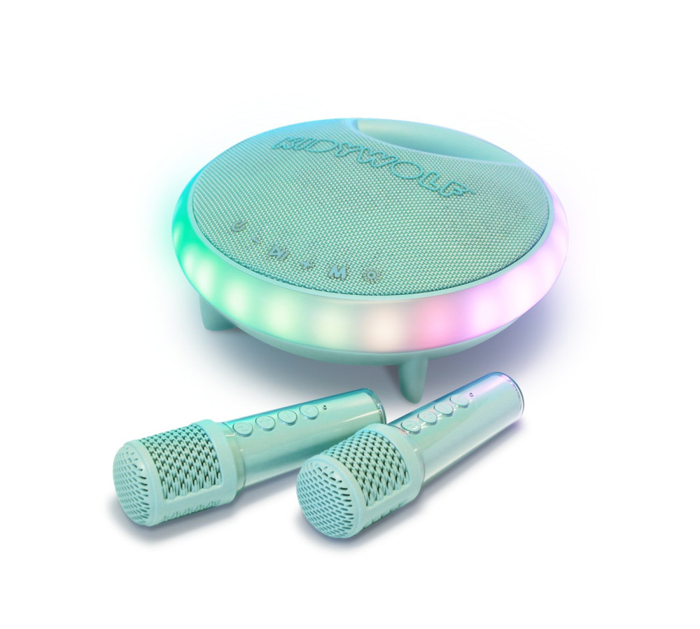 Głośnik do karaoke z 2 mikrofonami Kidykaraoke Kidywolf