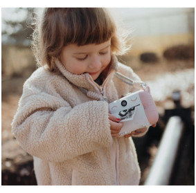 Aparat fotograficzny Kidywolf z funkcją drukowania Kidyprint RÓŻOWY