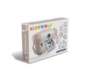 Aparat fotograficzny Kidywolf z funkcją drukowania Kidyprint RÓŻOWY
