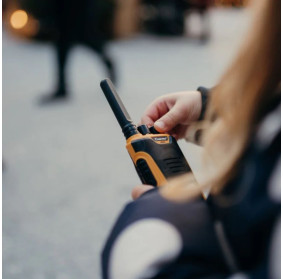 Walkie talkie Kidytalk Kidywolf zielono-pomarańczowe