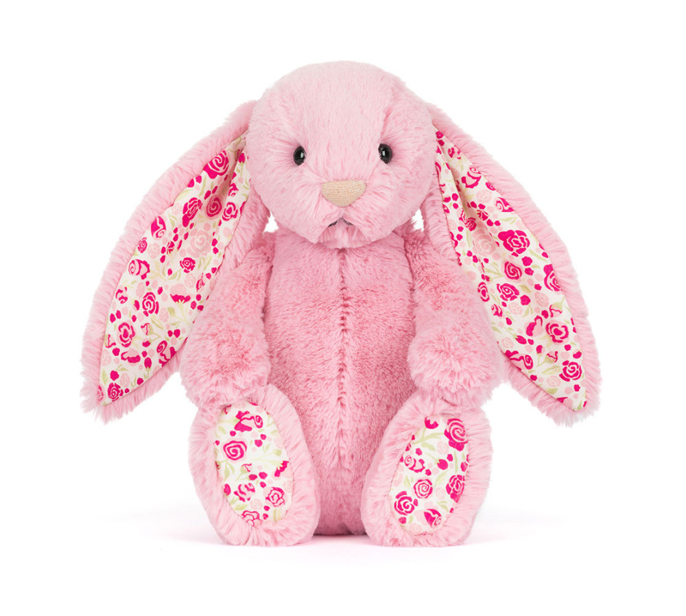 Króliczek LUX Różowy z Kwiecistymi Uszami 31 cm, Jellycat