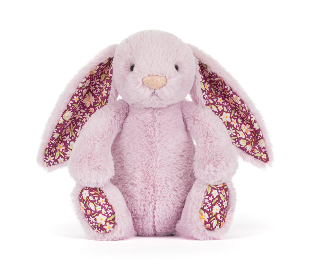 Króliczek LUX Liliowy z Kwiecistymi Uszami 31 cm, Jellycat