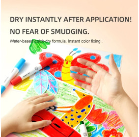 Wkłady do miękkich, zmywalnych kredek silky crayons mideer – 12 szt.