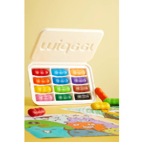 Pierwsze kredki-fasolki świecowe z wosku pszczelego mideer – 8 kolorów